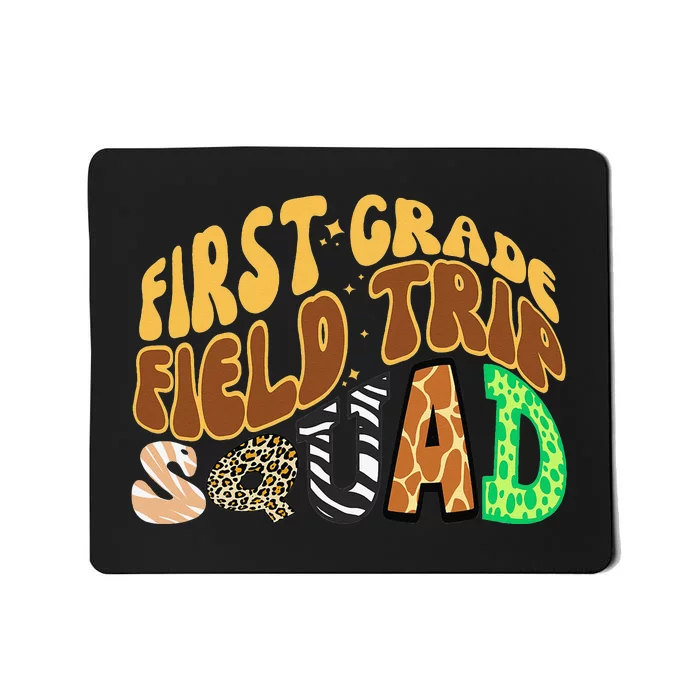 First Grade Students School Zoo Field Trip Squad Matching Mousepad