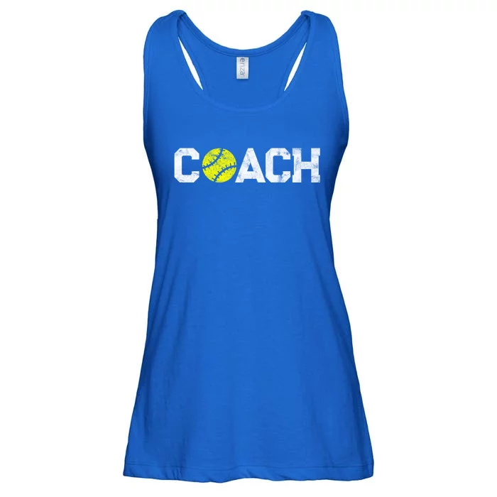 Funny Gift Softball Coaches Appreciation Softball Coach Meaningful Gift Ladies Essential Flowy Tank