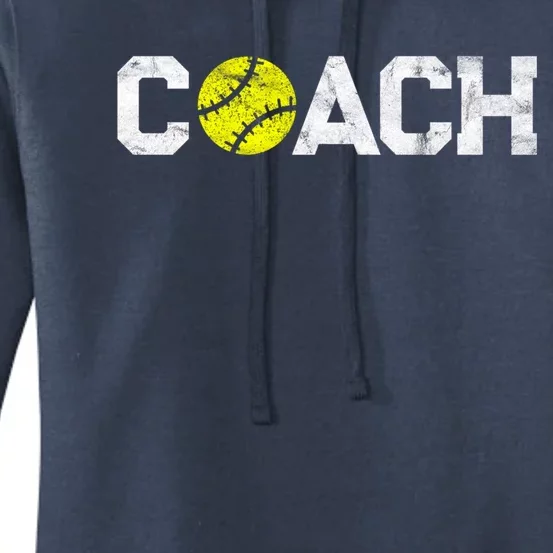 Funny Gift Softball Coaches Appreciation Softball Coach Meaningful Gift Women's Pullover Hoodie