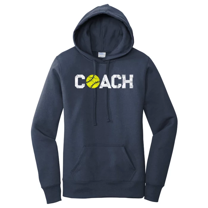 Funny Gift Softball Coaches Appreciation Softball Coach Meaningful Gift Women's Pullover Hoodie