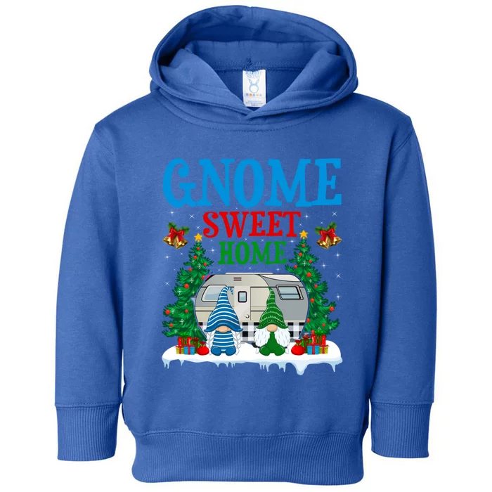 Funny Gnome Sweet Home Camper Camping Christmas Cool Gift Toddler Hoodie