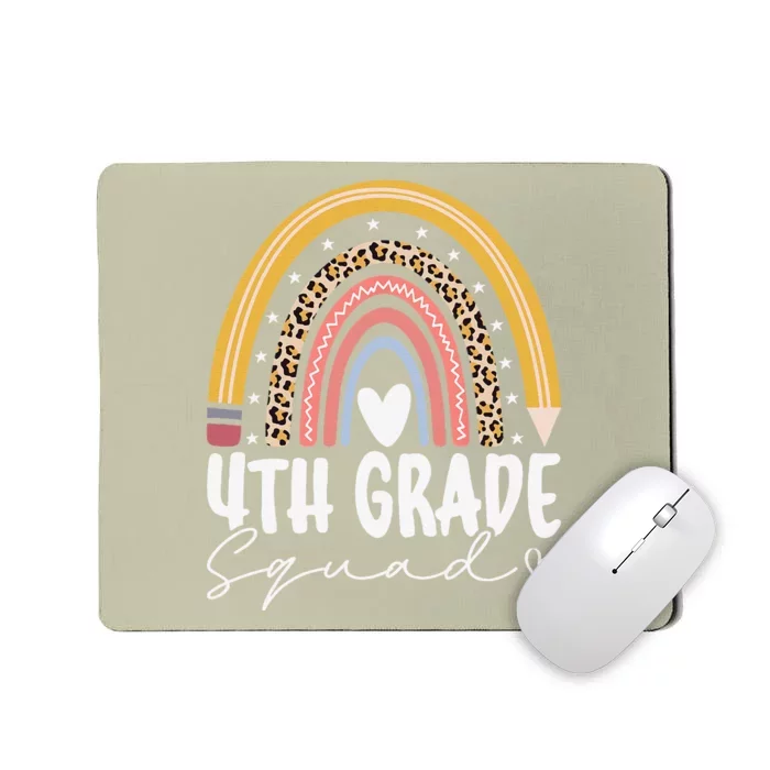 Fourth Grade Squad 4th Grade Team Retro First Day Of School Mousepad