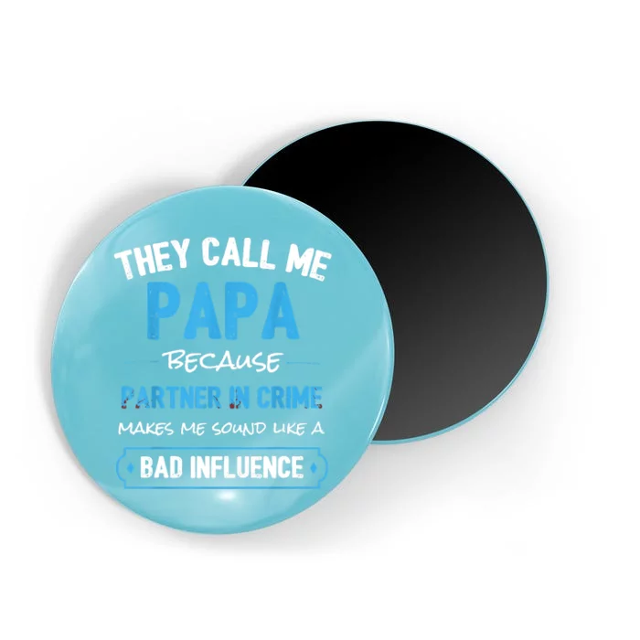 Funny Grandpa Shirts, Papa Partner In Crime Dad Magnet