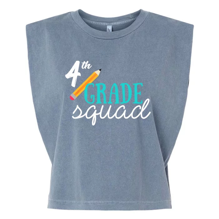 Fourth Grade Squad Teachers 4th Graders Garment-Dyed Women's Muscle Tee