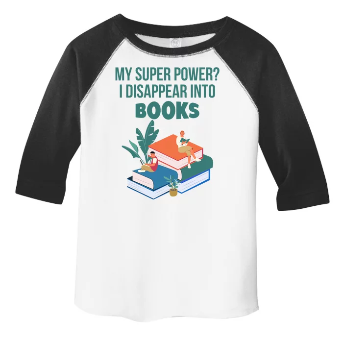 Funny Gift Super Power Book Reading Toddler Fine Jersey T-Shirt