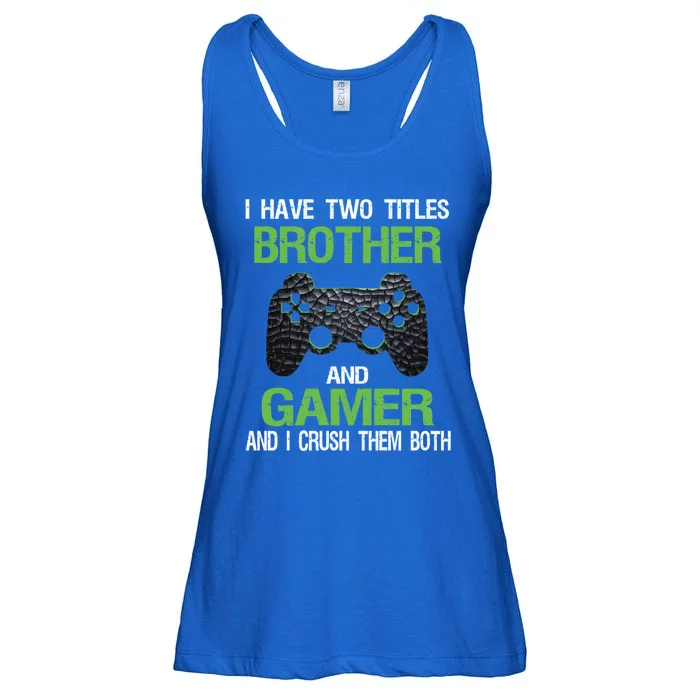 Funny Gamer Saying Vintage Video Games Brother Son Gift Ladies Essential Flowy Tank