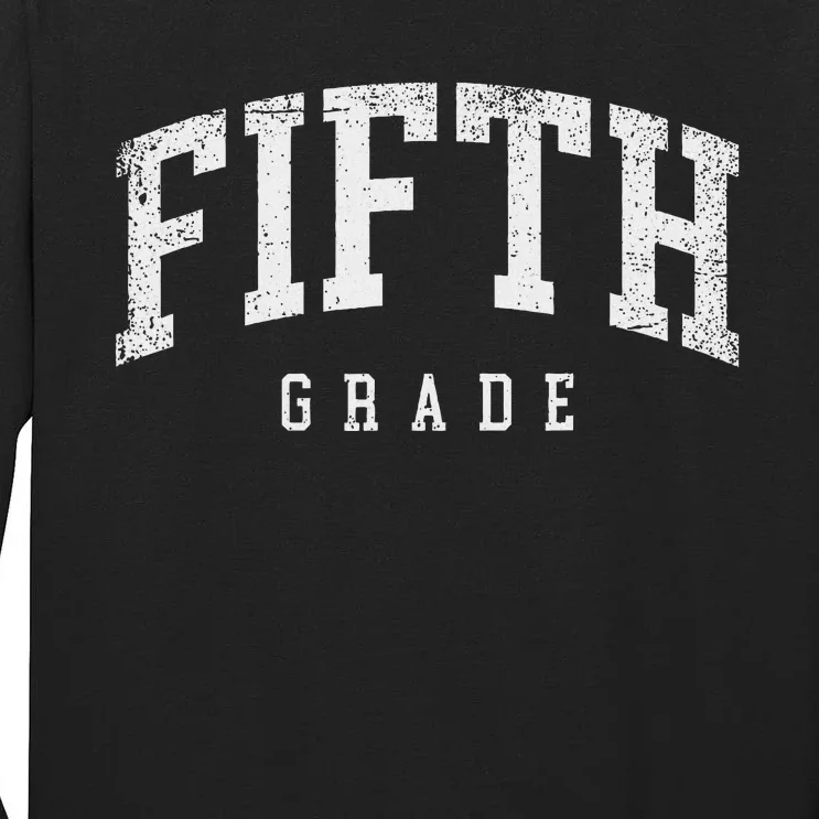 Fifth Grade Squad 5th Grade Team Retro First Day Of School Tall Long Sleeve T-Shirt