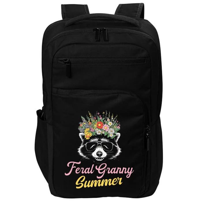 Feral Granny Summer Shirts For Graden Grandma Impact Tech Backpack