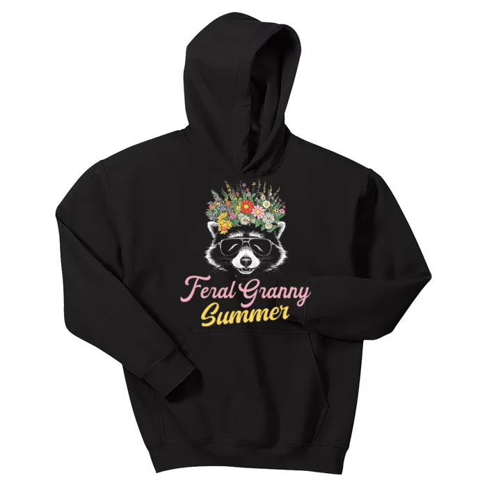 Feral Granny Summer Shirts For Graden Grandma Kids Hoodie