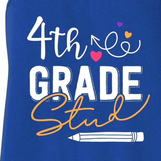 Fourth Grade Stud Gift Women's Racerback Tank