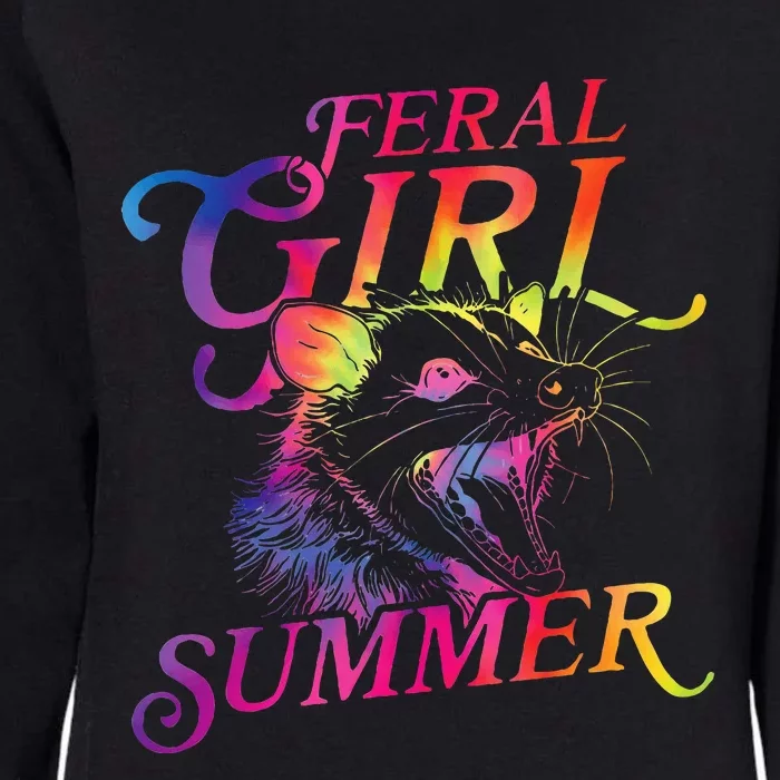 Feral Girl Summer Womens California Wash Sweatshirt