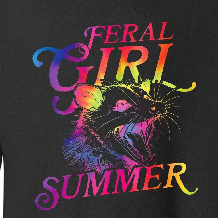 Feral Girl Summer Toddler Sweatshirt