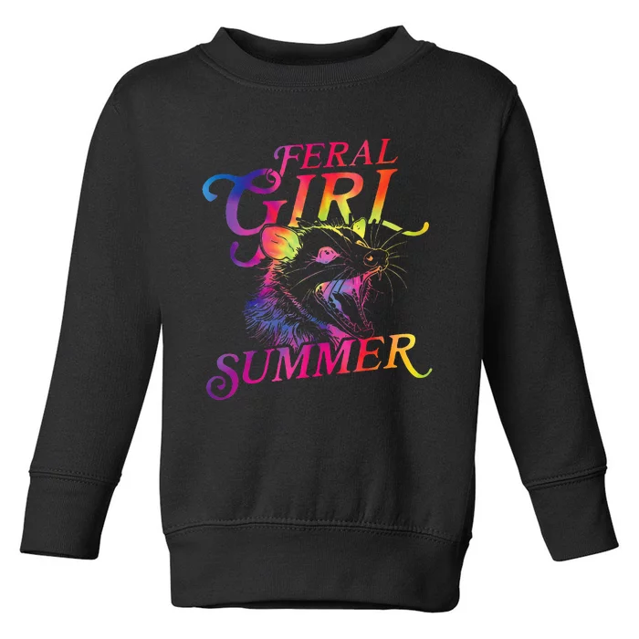 Feral Girl Summer Toddler Sweatshirt