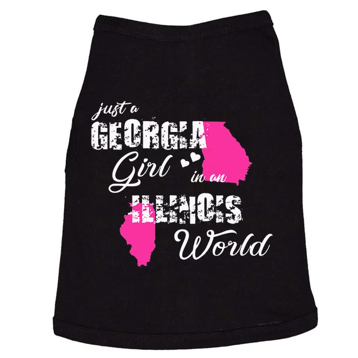 Funny Georgia S Just A Georgia Girl In An Illinois Doggie Tank