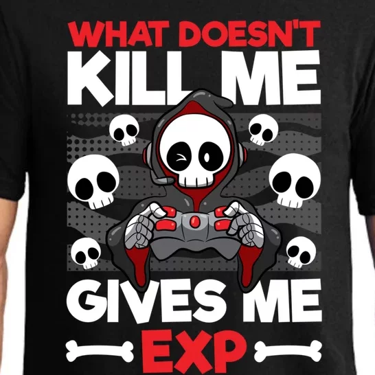 Funny Gamer Skeleton Bones Cute Video Gaming Exp Quote Meaningful Gift Pajama Set