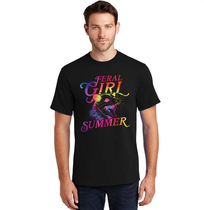 Feral Girl Summer Funny Tall T-Shirt