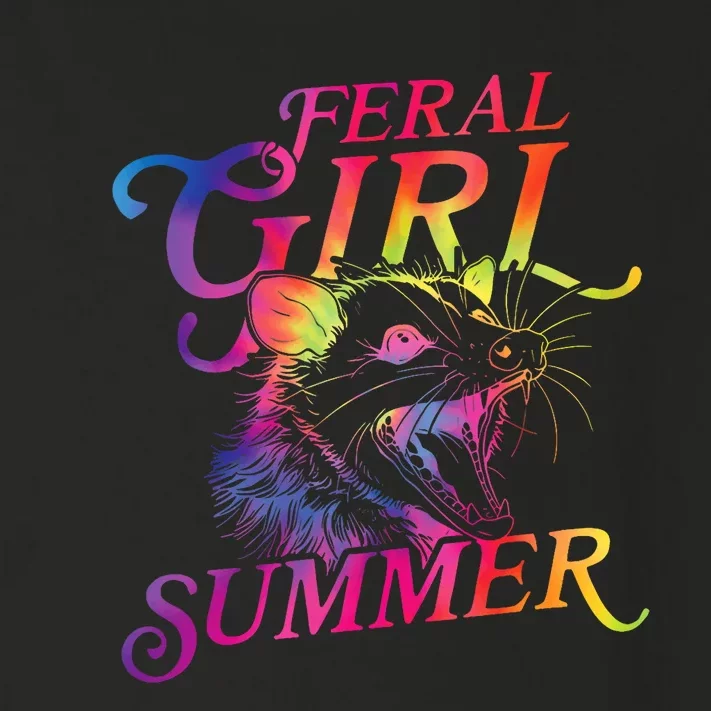 Feral Girl Summer Funny Toddler Long Sleeve Shirt