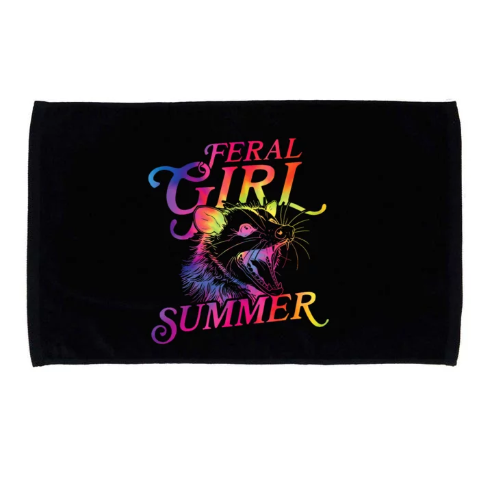 Feral Girl Summer Funny Microfiber Hand Towel