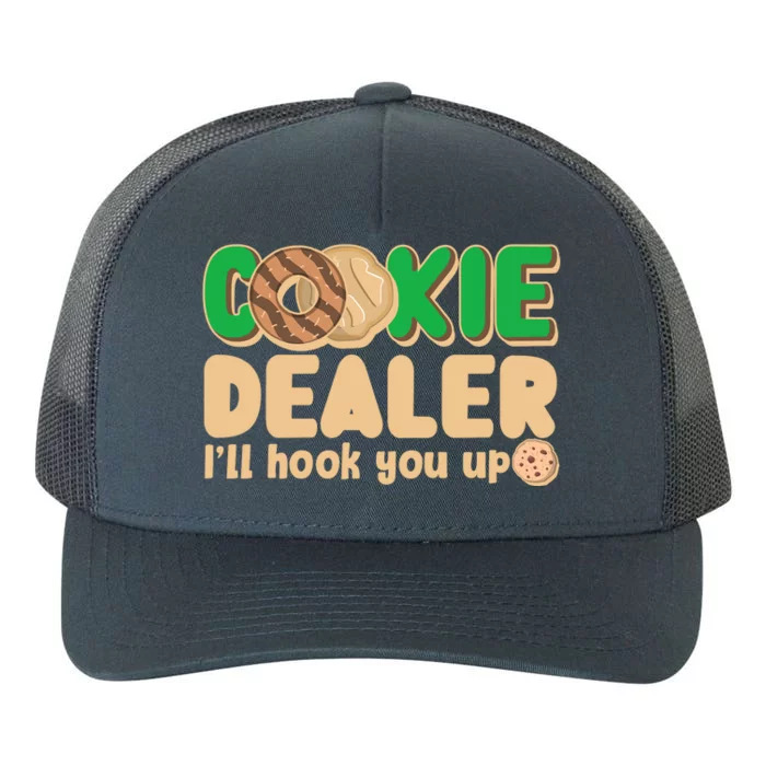 Funny Girl Scout Cookie Dealer I'll Hook You Up Yupoong Adult 5-Panel Trucker Hat