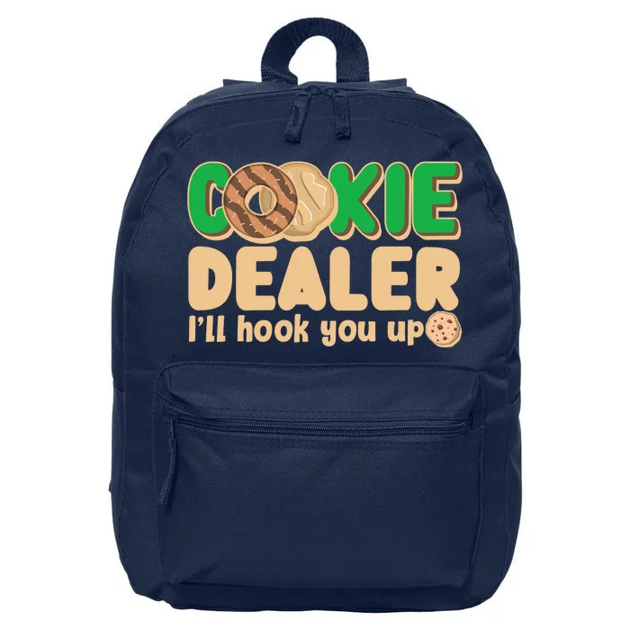 Funny Girl Scout Cookie Dealer I'll Hook You Up 16 in Basic Backpack