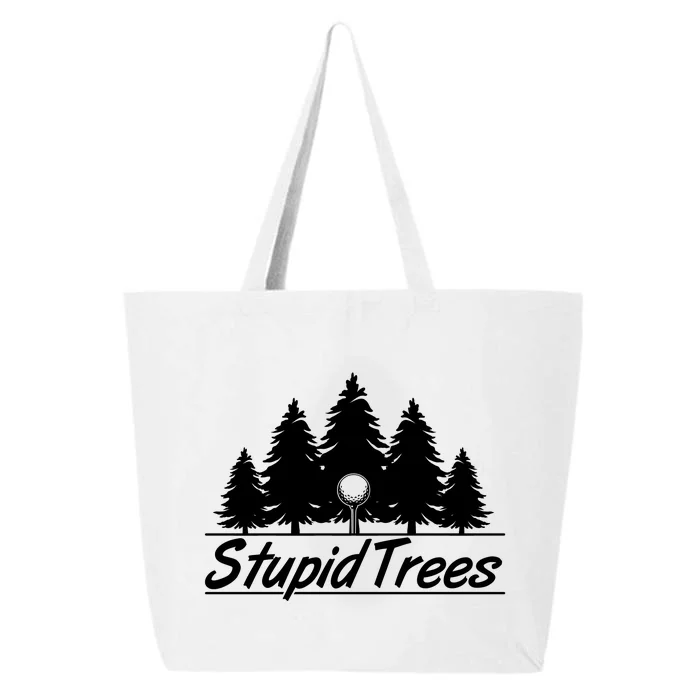 Funny Golfer Stupid Trees 25L Jumbo Tote