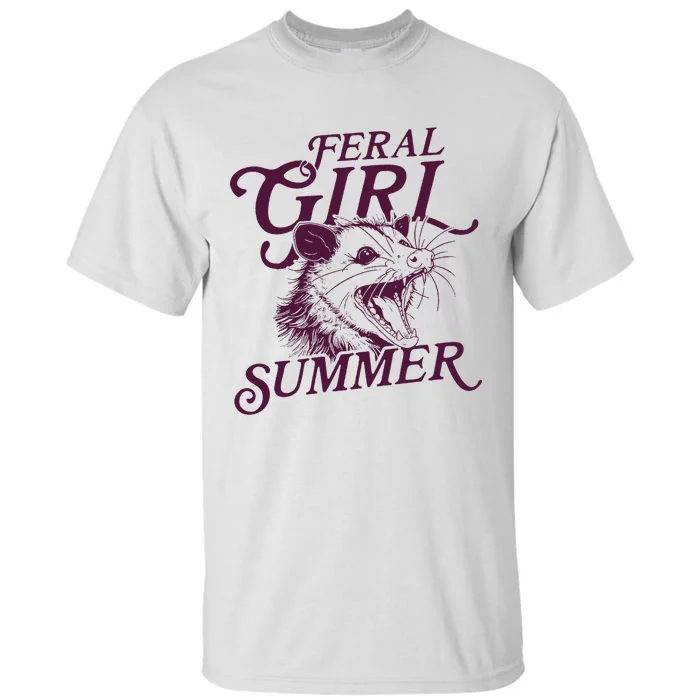 Feral Girl Summer Opossum Vintage Tall T-Shirt