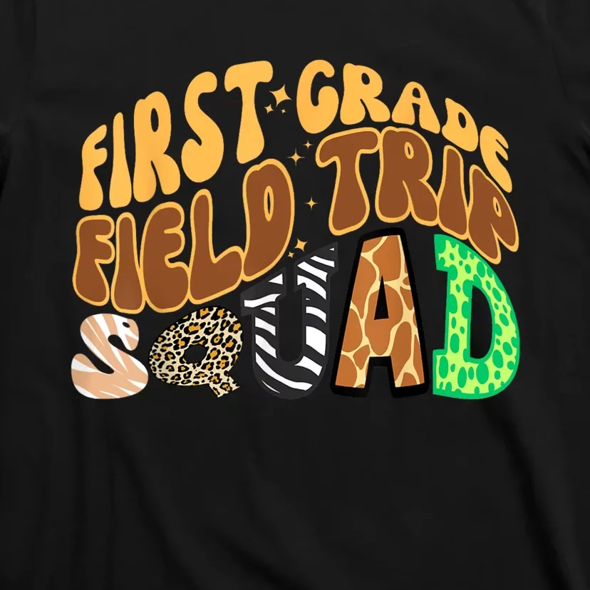 First Grade Students School Zoo Field Trip Squad Matching T-Shirt