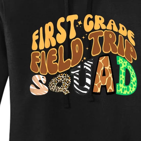 First Grade Students School Zoo Field Trip Squad Matching Women's Pullover Hoodie