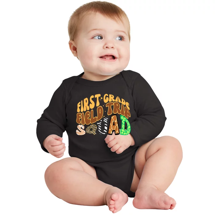 First Grade Students School Zoo Field Trip Squad Matching Baby Long Sleeve Bodysuit