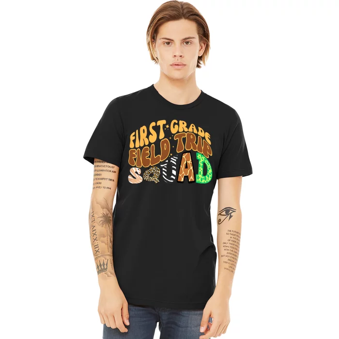 First Grade Students School Zoo Field Trip Squad Matching Premium T-Shirt