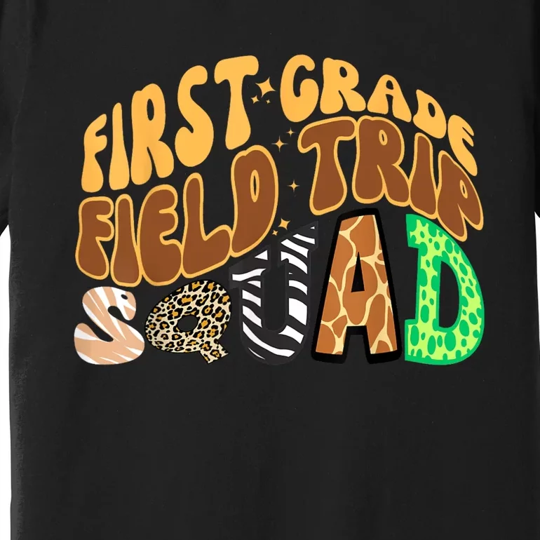 First Grade Students School Zoo Field Trip Squad Matching Premium T-Shirt