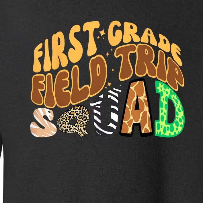 First Grade Students School Zoo Field Trip Squad Matching Toddler Sweatshirt