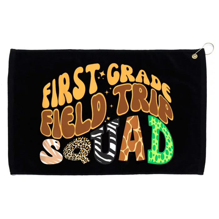 First Grade Students School Zoo Field Trip Squad Matching Grommeted Golf Towel