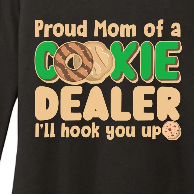 Funny Girl Scout Proud Mom Of A Cookie Dealer I'll Hook You Up Womens CVC Long Sleeve Shirt