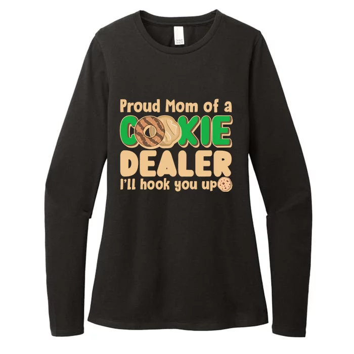 Funny Girl Scout Proud Mom Of A Cookie Dealer I'll Hook You Up Womens CVC Long Sleeve Shirt