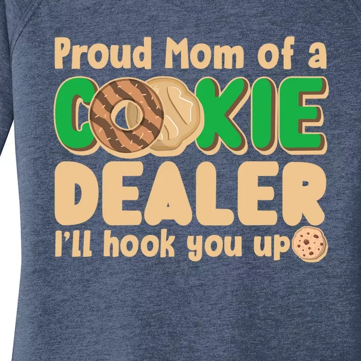 Funny Girl Scout Proud Mom Of A Cookie Dealer I'll Hook You Up Women's Perfect Tri Tunic Long Sleeve Shirt