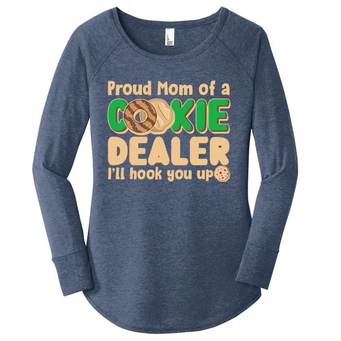 Funny Girl Scout Proud Mom Of A Cookie Dealer I'll Hook You Up Women's Perfect Tri Tunic Long Sleeve Shirt