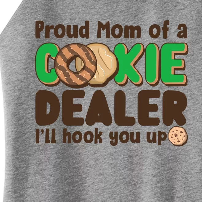 Funny Girl Scout Proud Mom Of A Cookie Dealer I'll Hook You Up Women’s Perfect Tri Rocker Tank