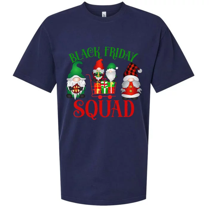 Friday Gnome Shopping Squad Black Family Christmas Gnomies Sueded Cloud Jersey T-Shirt