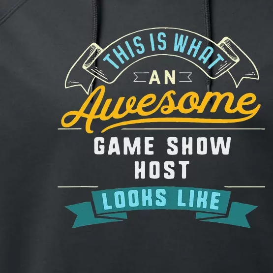 Funny Game Show Host Awesome Job Occupation Graduation Performance Fleece Hoodie