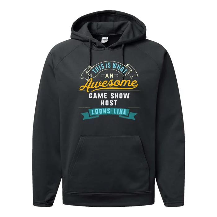 Funny Game Show Host Awesome Job Occupation Graduation Performance Fleece Hoodie