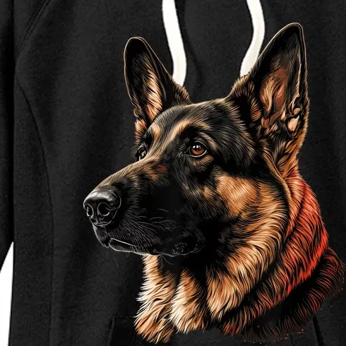 Funny German Shepherd Dog Women's Fleece Hoodie