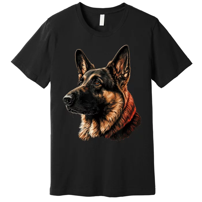 Funny German Shepherd Dog Premium T-Shirt