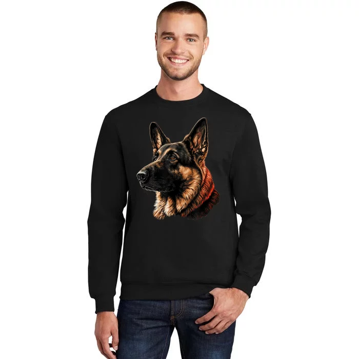 Funny German Shepherd Dog Tall Sweatshirt