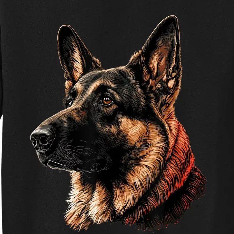 Funny German Shepherd Dog Tall Sweatshirt