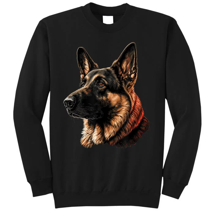 Funny German Shepherd Dog Tall Sweatshirt