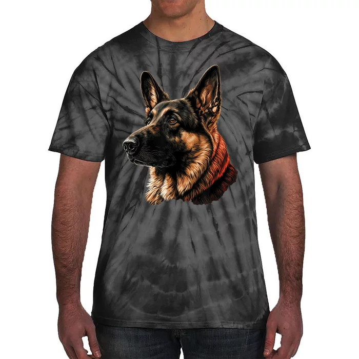 Funny German Shepherd Dog Tie-Dye T-Shirt