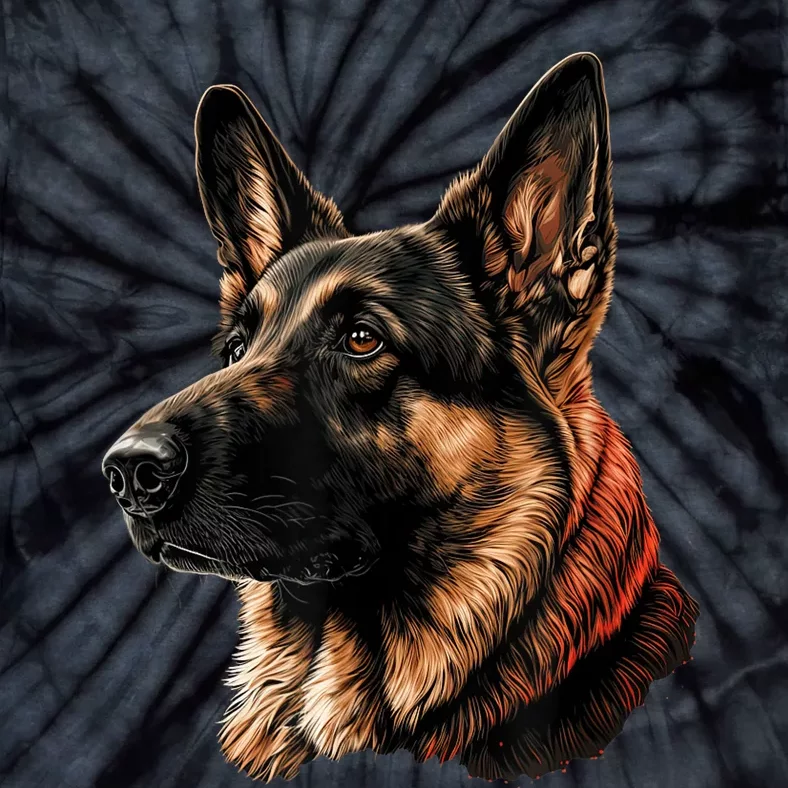 Funny German Shepherd Dog Tie-Dye T-Shirt