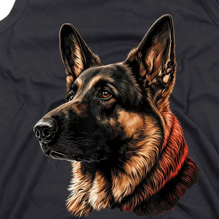 Funny German Shepherd Dog Tank Top