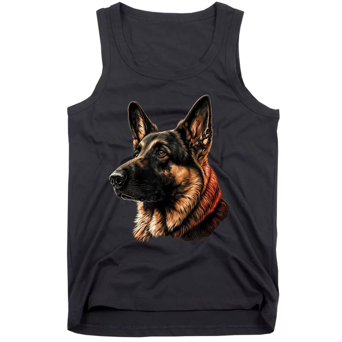 Funny German Shepherd Dog Tank Top